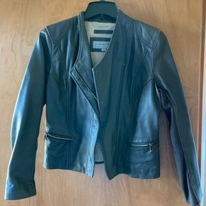 Marc New York grey leather jacket, NWOT